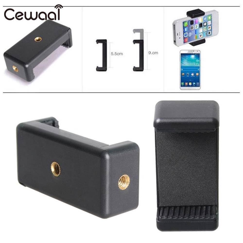 Cewaal Universele Mobiele Telefoon Clip Clamp Bracket Adapter Houder Stand Ondersteuning Intrekbare Mount Statief Accessoires