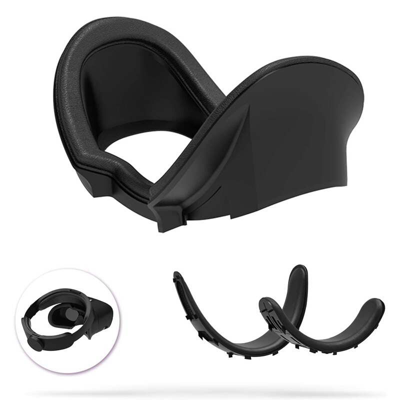 Vr Facial Interface Zacht Beugel &amp; Pu Leer Foam Gezicht Cover Pad Vr Lens Cover Set Vervanging Voor Oculus Rift S