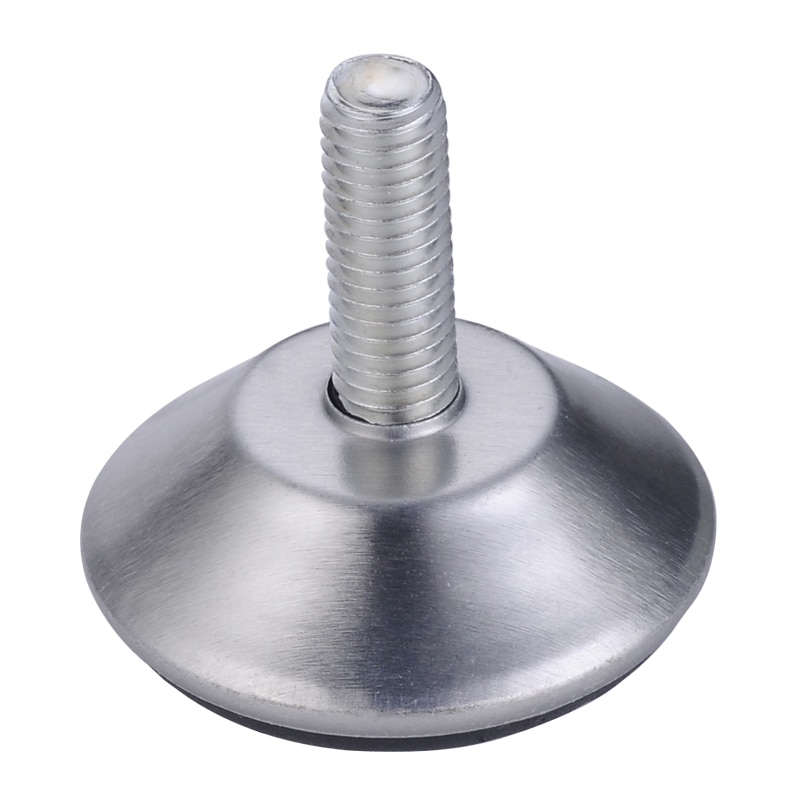 Myhomera 8Pcs Steel Furniture Legs Tea Table Cabinet Shelf Leg Pad Anti-slip Base Adjustable DIY Leveling Feet 13mm 18mm 27mm