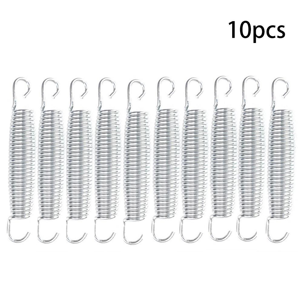 10pz molle per trampolino molla di tensione in acciaio inossidabile versatile molla a doppio gancio molla di prolunga robusta per uso domestico: 12cm