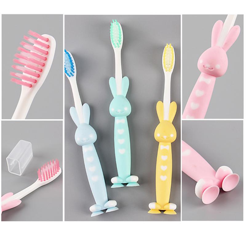 4Pcs Children's Toothbrush Soft Toothbrush Tooth Cartoon Training Toothbrush Baby Clean Mouth Care