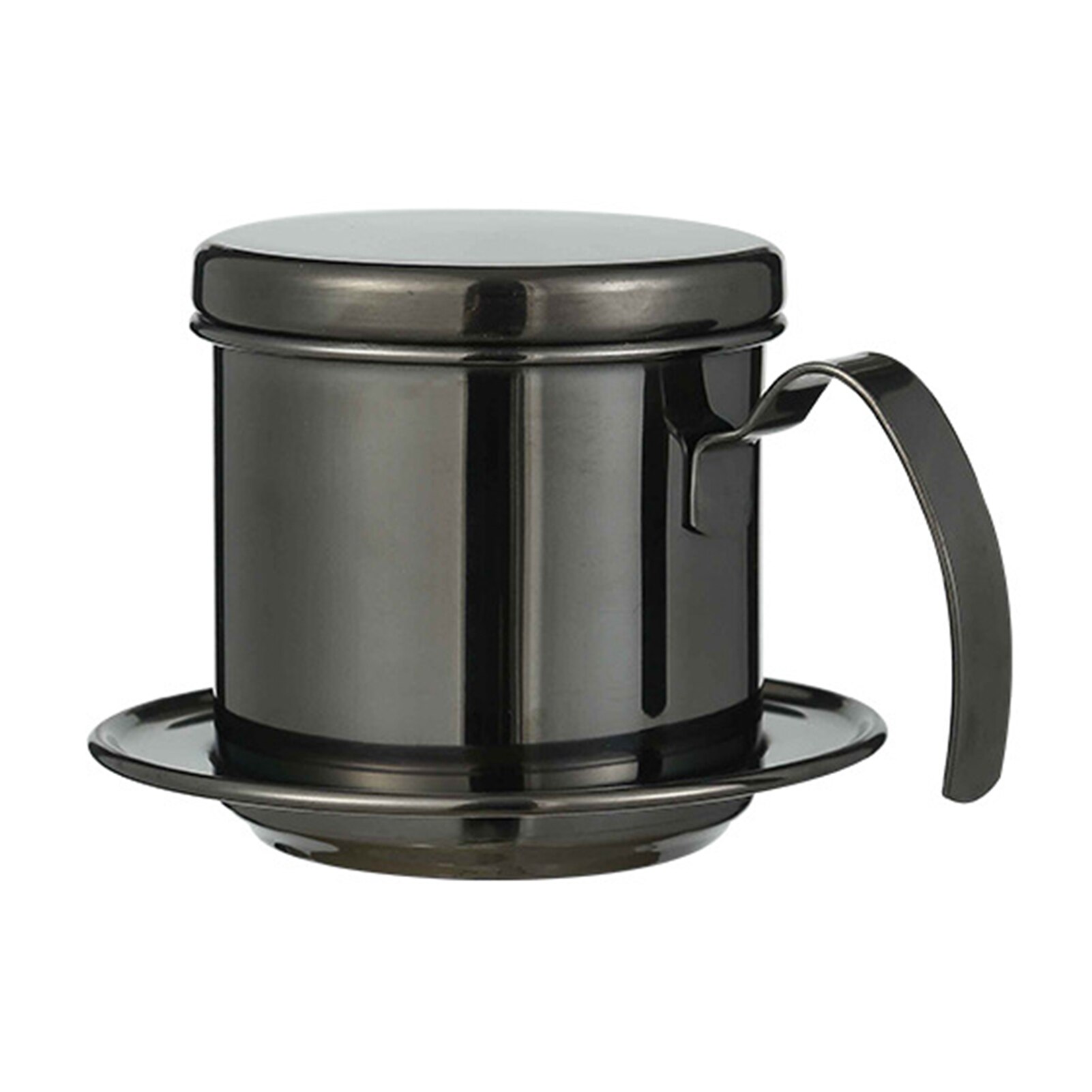 Stainless Steel Vietnamese Coffee Filter Cup Drip Maker Infuser Pot with Handle: 2