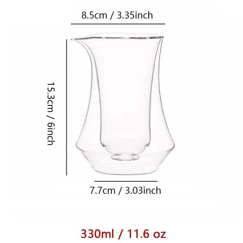 300ml Hangende Oor Koffie Delen Pot Transparant Dubbellaags Glas Handgebrouwen Koffiepot Huishoudelijke Koffie Proeverij Cup: Default Title