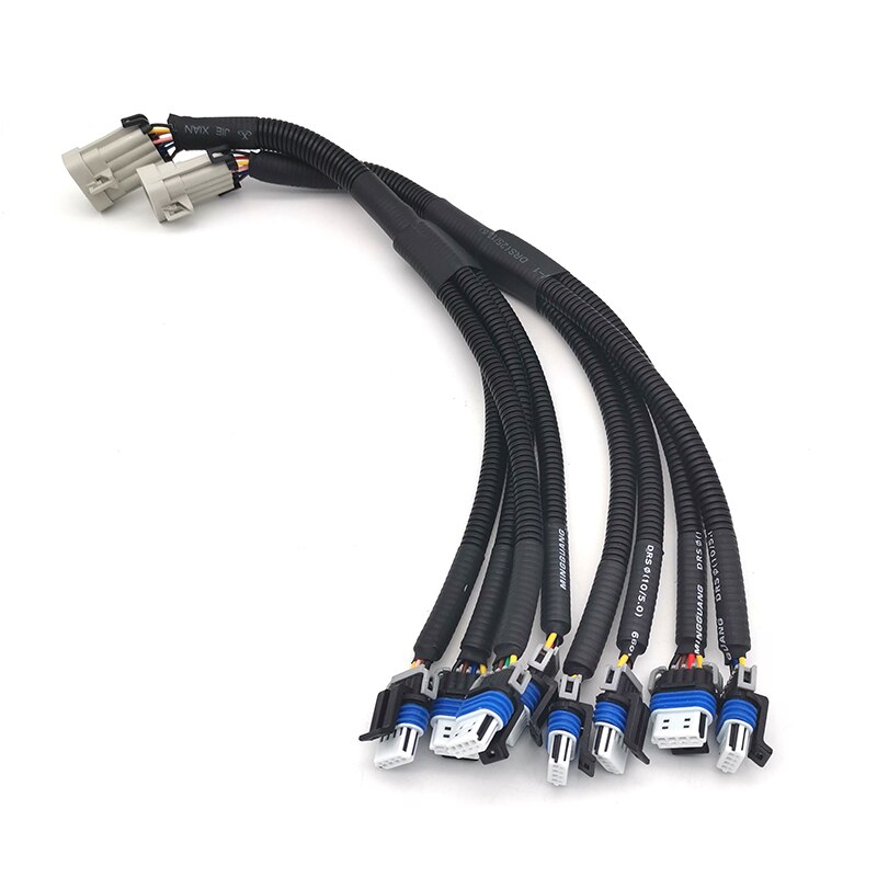 2pcs Ignition Coil Harness 12&quot; 4 Plugs Relocation For LS1 LS2 LS3 LS6 LQ4 LM7 LSX