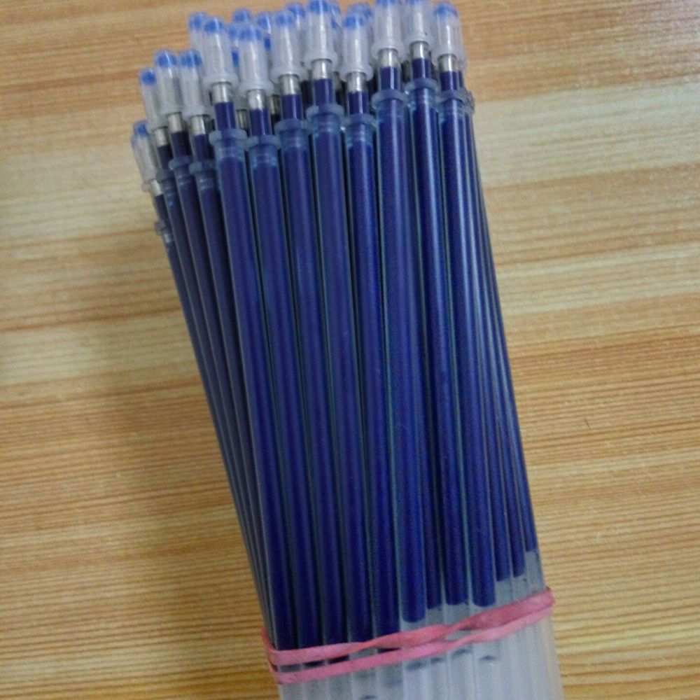 10Pcs 0.5mm Ball Pen Refills Gel Black Ink Refill Writing Pens 2Colors
