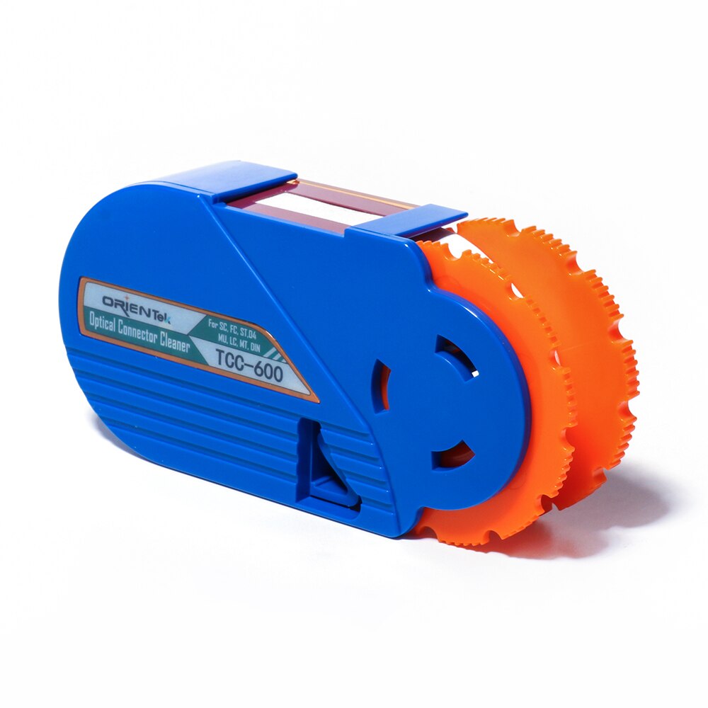 Orientek Ftth Fiber Optic Cleaning Doos, Fiber Optic Connector Cleaner, optische Cassette Schoon Tool Sc/Fc/St/Lc/Mu/Pc/Apc: TCC-600