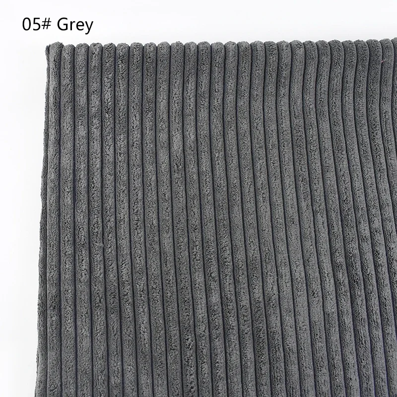 50/100*150 cm striped cotton cord fabrics for sofa cushions, plush toys, decorative cloth, garments, home textiles, diy sewing material: 6 yards / White