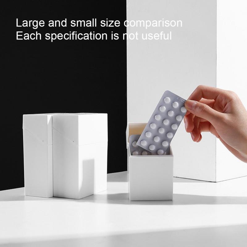 Japanese Style Clamshell With Label Drawer Classification Storage Box Small Objects Classification And Sorting Box Tool