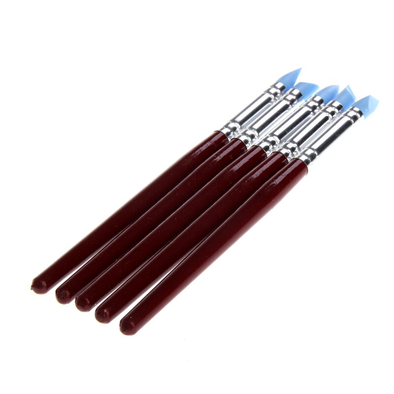 5 stks Silicon Polymeer Klei Keramische Vingerafdruk Eliminatie Detail Modeling Tool Klei Gereedschap