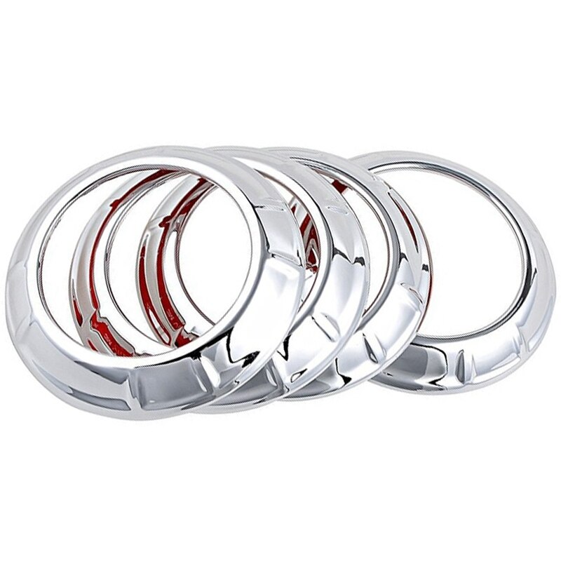4 pçs chrome carro traço ar condicionado ventilação guarnição capa para jeep wrangler jk 11-17
