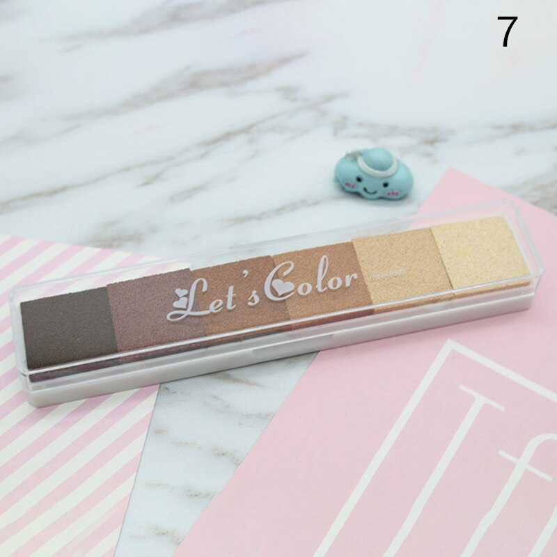 Newly Fingerprint Ink Pad Gradient Color Rubber Inkpad Stamp Finger Print For Children Kids XSD88