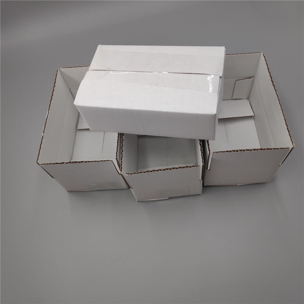 17.5*9.5*11.5cm 10pcs white E-Flute express Packaging Box Corrugated Cardboard Mailer White Mail box
