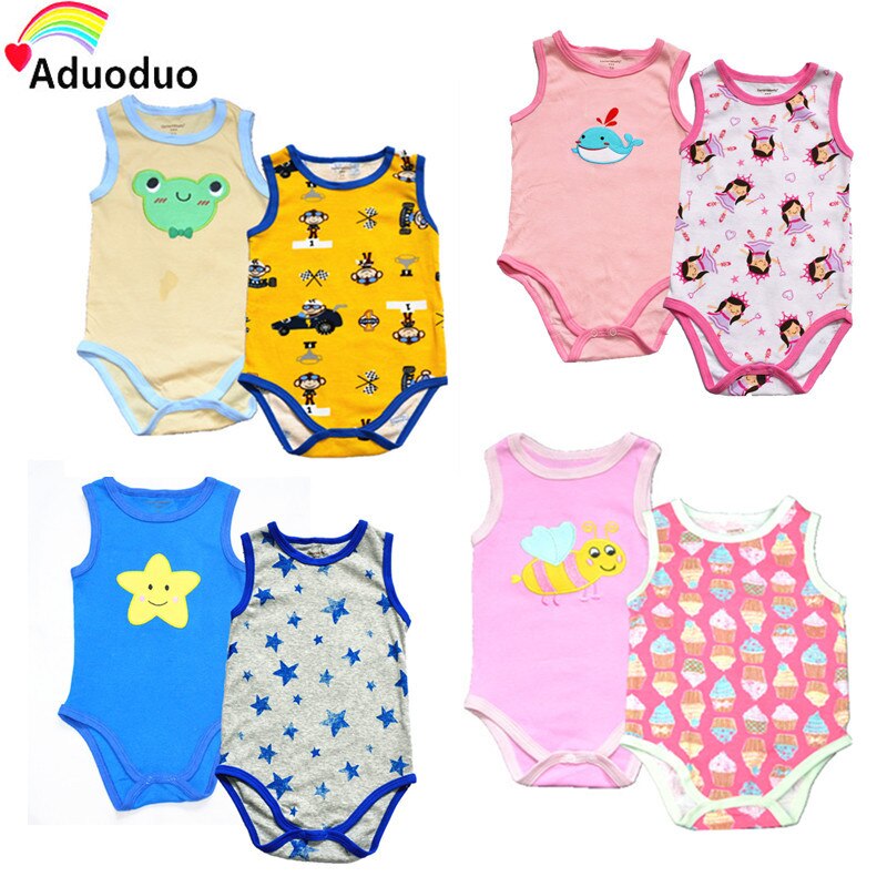originele BABYBODYSUIT 100% Katoen Baby Body Vest Kleding Jumpsuit Baby Jongen Meisje Bodysuit Zomer roupas de bebe