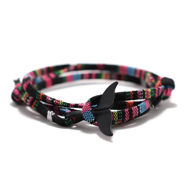 Bracelet en fil tressé fait à la main pour hommes et femmes, bijou tendance, corde en cire de Taiwan, ajustable, ethnique, accessoires bijoux: Style 5
