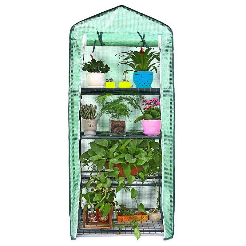 Cubierta de plantas de invernadero de jardín al aire libre Sunsn Sun malla de tela para hacer sombra capa Pe Tienda Familiar Mini jardín planta invernadero cubierta para