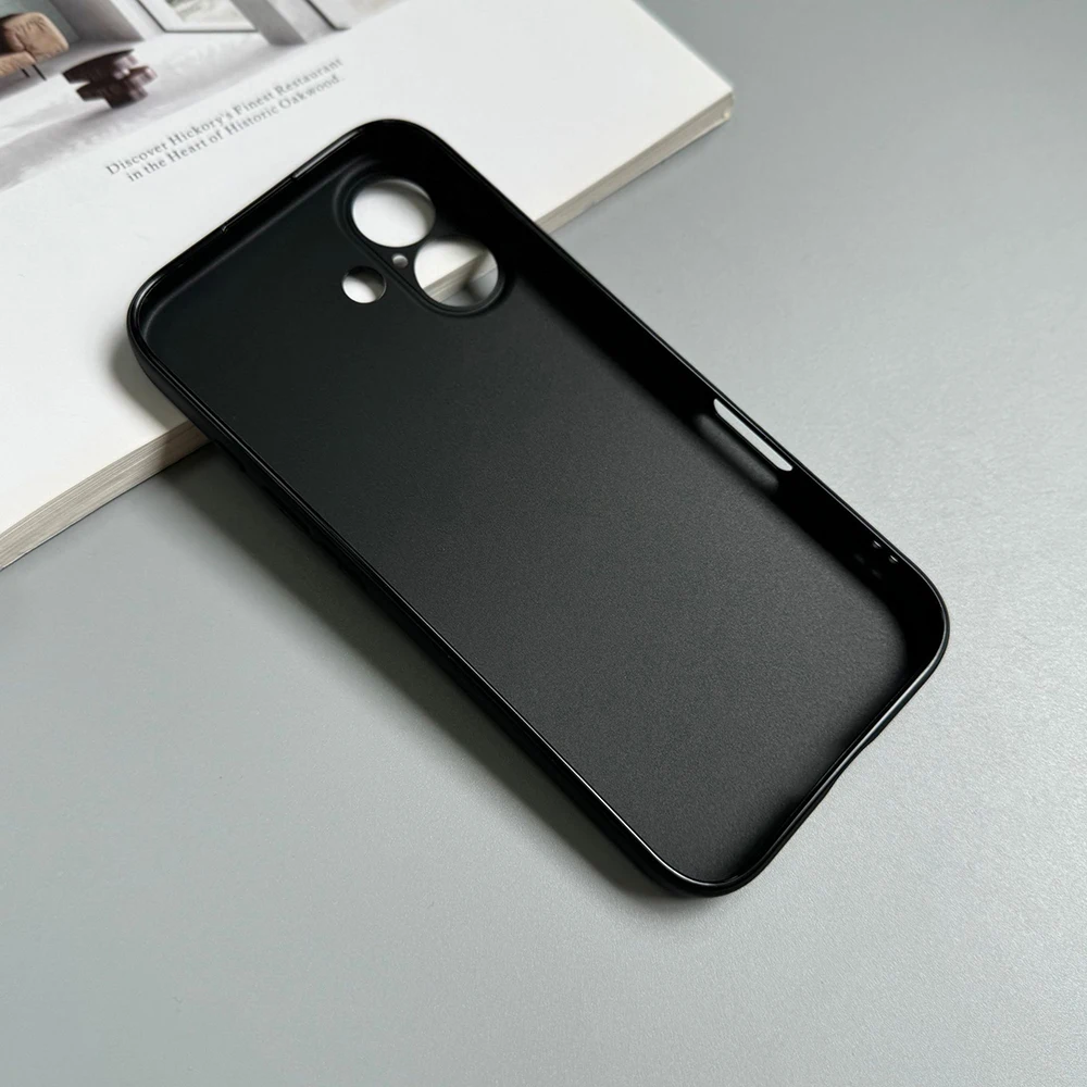 Funda de teléfono mate de silicona negra de lujo para iphone 17 Air 16 15 14 13 12 11 Pro Max 16 15 14 Plus funda trasera suave de TPU