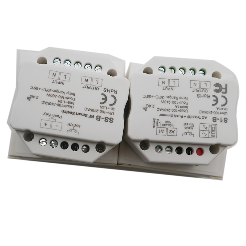 S1-B/SS-B AC Triac RF Smart Switch Output 100-240VAC 1A 240W 1.5A 360W RF smart switch with relay output led controller