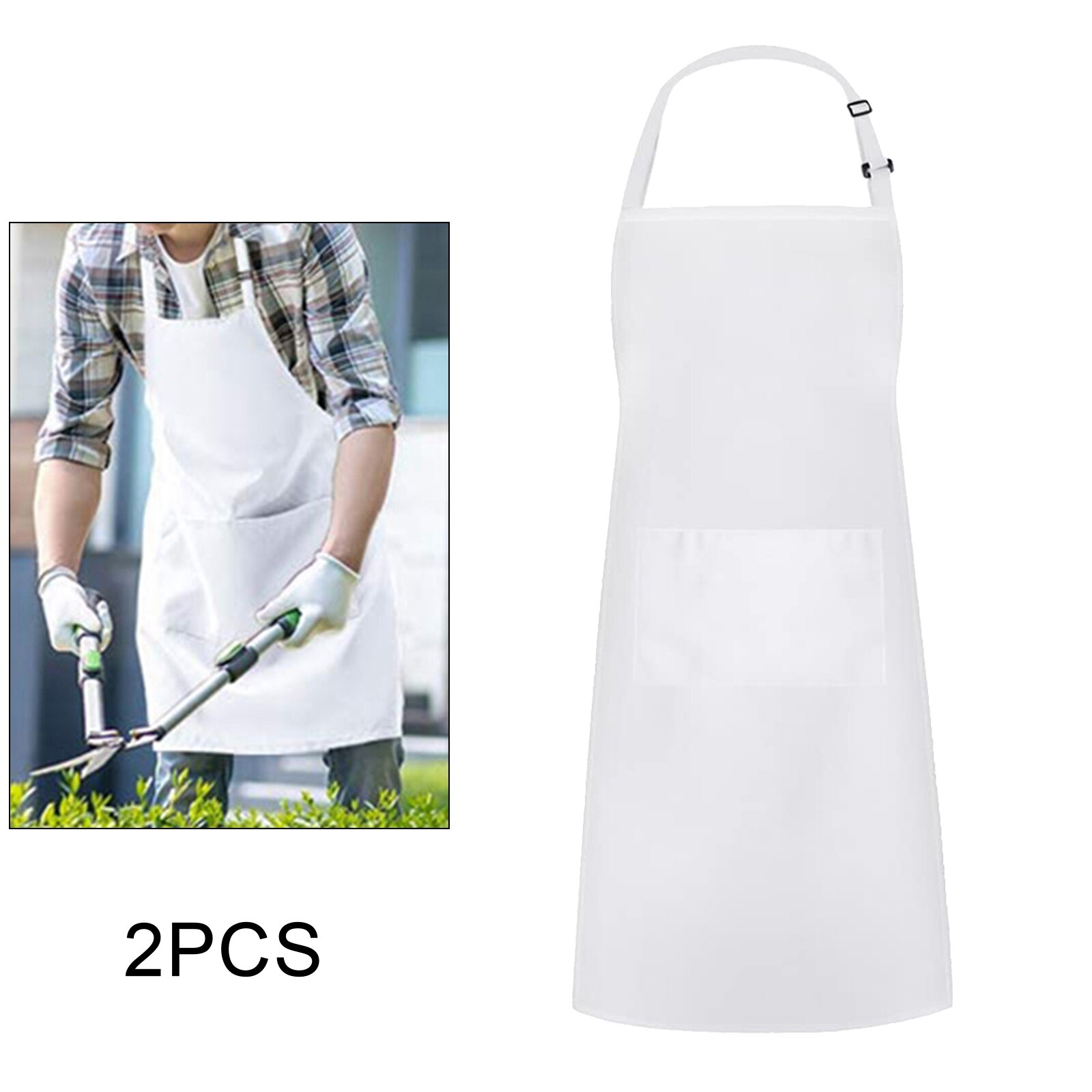 Grembiule Da Cucina Donna Floreale 2 Pezzi - Morbido Con Tasca Grande - Idea Regalo Per Chi Ama Cucinare - 3