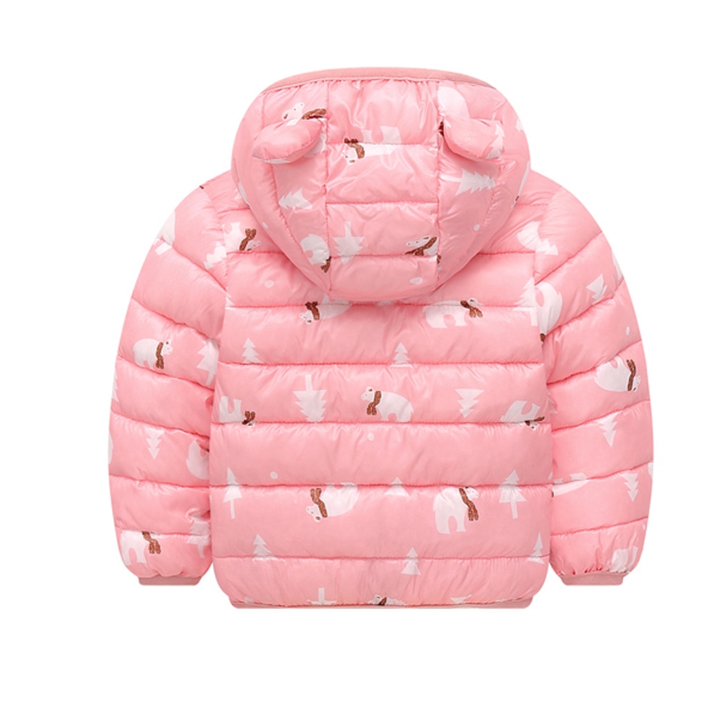 Abrigos de chico para la nieve infantil abrigos con capucha para bebés y niñas chaquetas con estampado de dibujos animados Otoño Invierno ropa de abrigo para niños