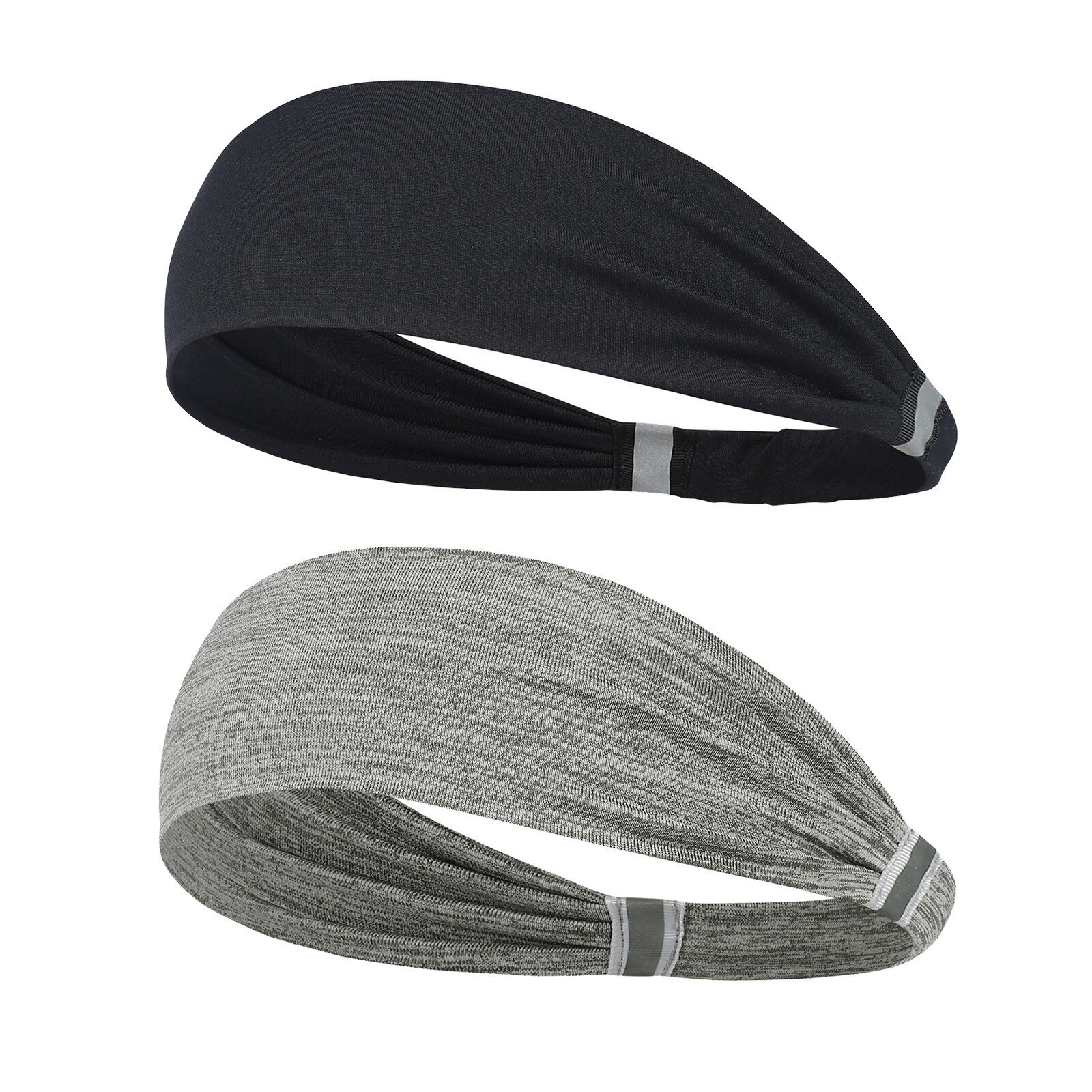 Elastisches schweißband, sport-stirnband, rutschfest, atmungsaktiv, für damen und herren, geeignet für basketball, fitness, yoga, volleyball, radfahren: Default Title