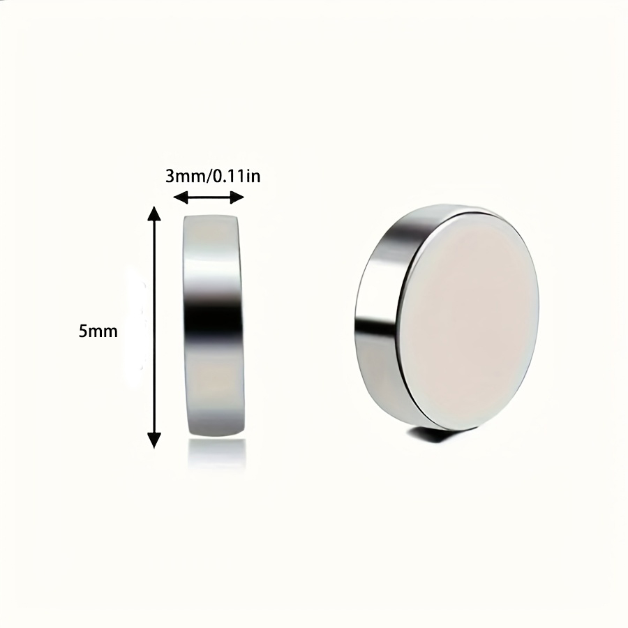 10/50pcs "5mm x 3mm Round Magnets - Strong Small Disc Magnets for DIY, Crafts, Jewelry Making