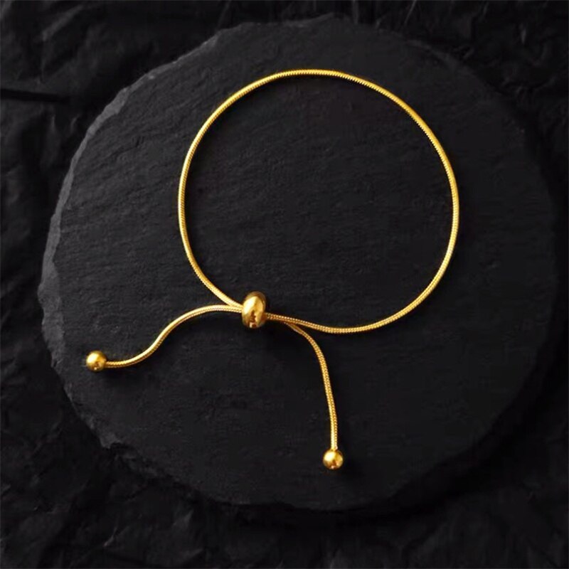 Erklärung Versenkbare Schlange Kette Armband Edelstahl Schmuck Minimalistischen Geometrische Handgelenk Armband Für Frauen Party