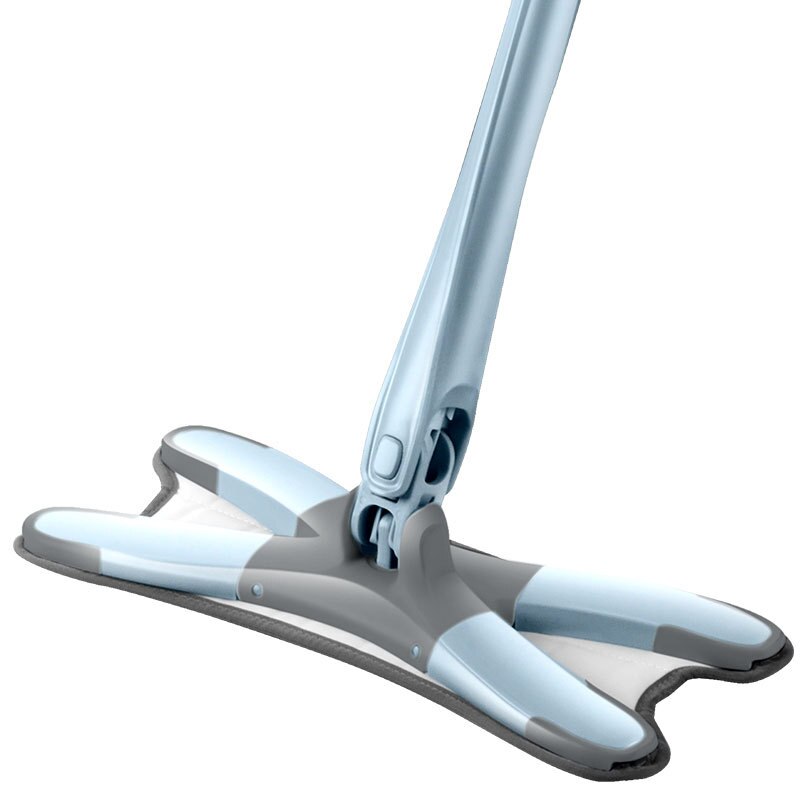 Serpillière plate de Type X avec 3 tampons en microfibre, outil de nettoyage ménager réutilisable, sans main, 360 degrés