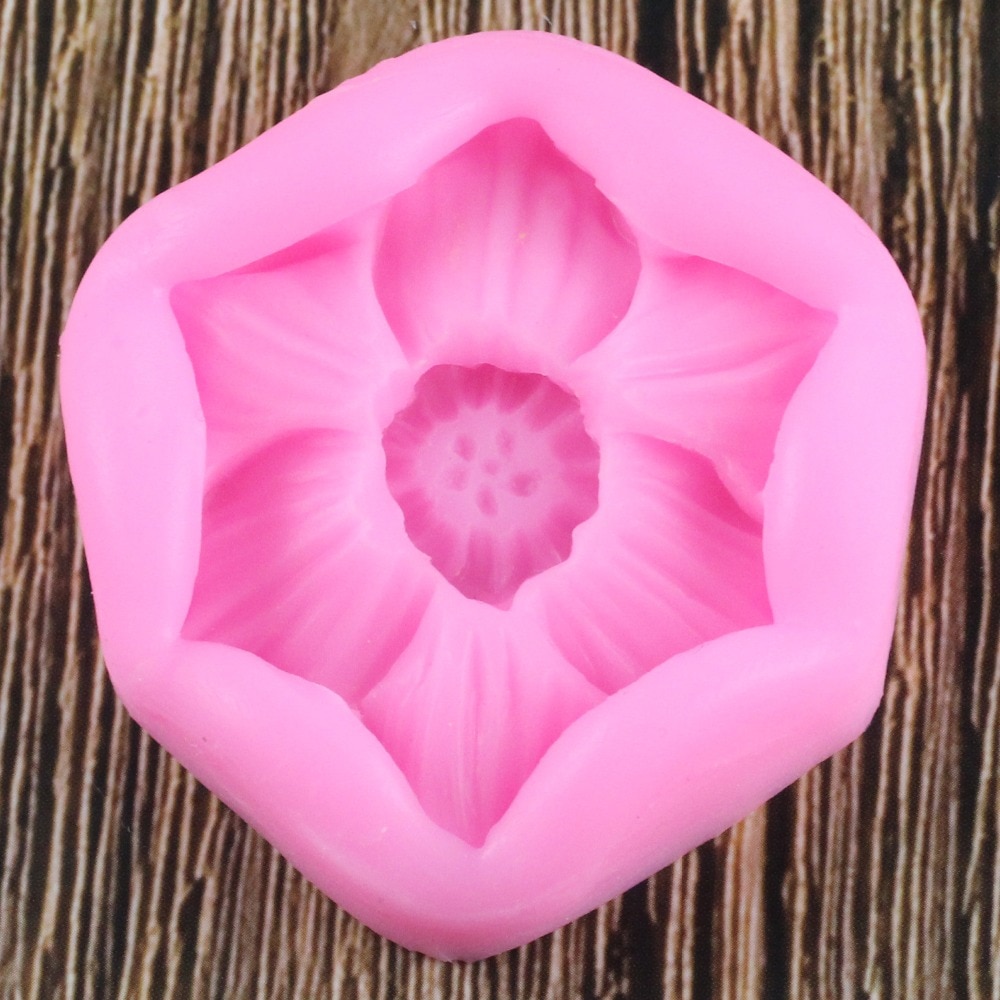 3D Plumeria Bloem Silicone Mold Sugarcraft Cake Decorating Gereedschap Fondant Chocolade Snoep Mallen Cake Bakvorm Zeep Mal Van Klei