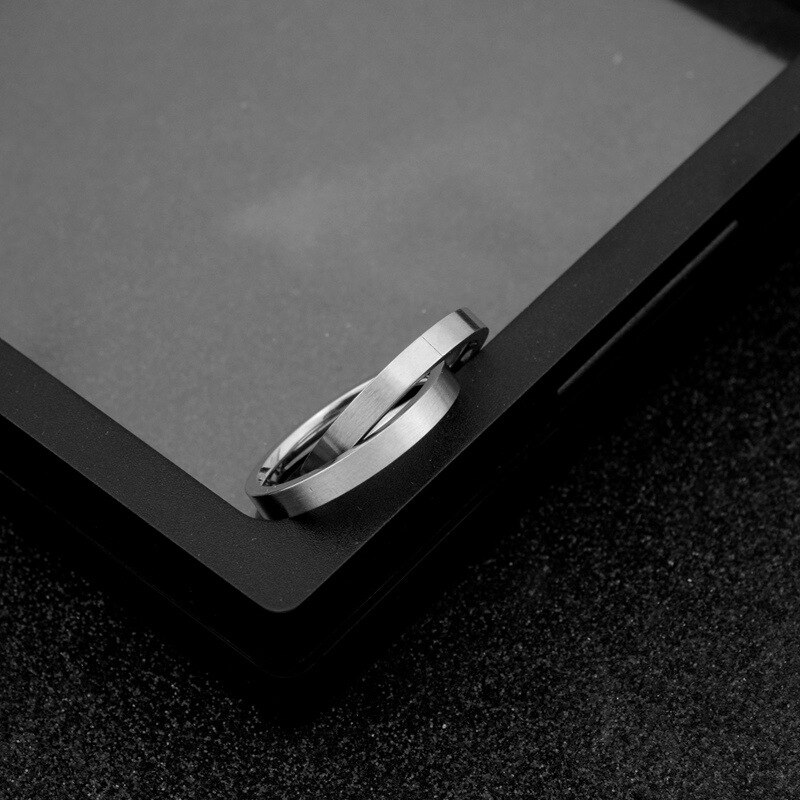 Anillos dobles de acero inoxidable para hombre y mujer, anillos sencillos sin definir, joyería de San Valentín, accesorios de compromiso, estilo coreano