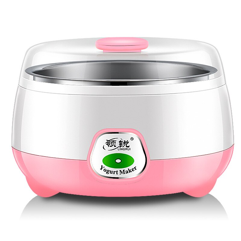 Home Automatic Yoghurt Machine Constant Temperature Fermentation Mini Stainless Steel Bladder: Pink / us