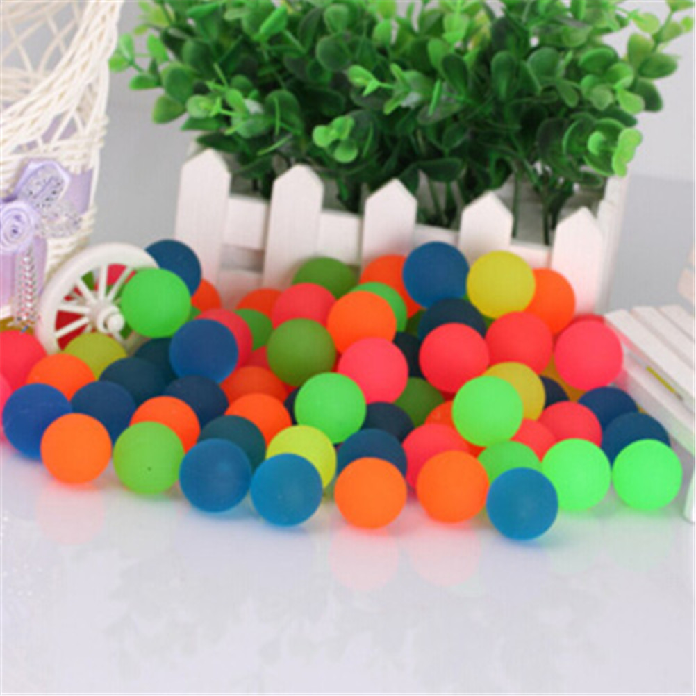 Bolas de saltar de 27mm para niños, 10 unidades/lote, pelota de colores, Juguetes Exterior para niños, juegos deportivos, malabares elásticos