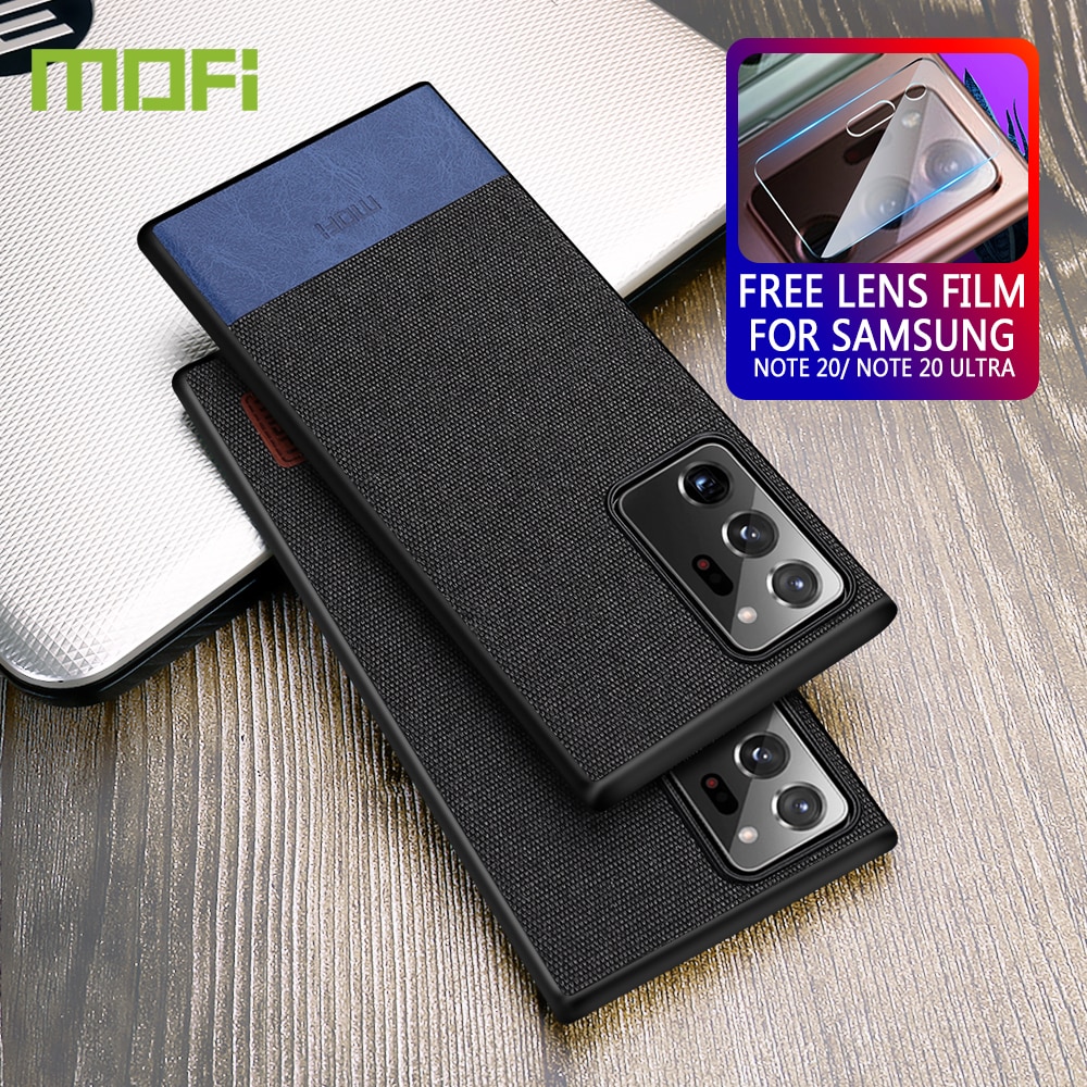 Per la Nota di Samsung 20 Ultra Caso MOFI Per Samsung Galaxy Note 20 Ultra Copertura Posteriore Della Cassa Antiurto Tessuto Nota 20 di lusso Funda
