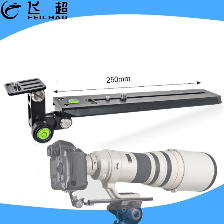 Supporto per obiettivo Zoom teleobiettivo lungo staffa a sgancio rapido pieghevole a scomparsa supporto per messa a fuoco della fotocamera per piastra svizzera Manfrotto Arca