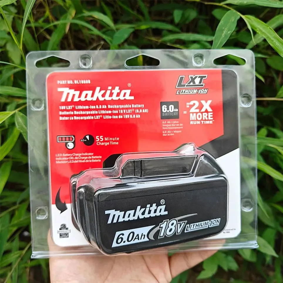 Akumulator Makita 18V 6.0Ah typu C Akumulator litowy 18V Wiertarka Akumulatory zamienne BL1860 BL1830 BL1850 BL1860B: Różowy