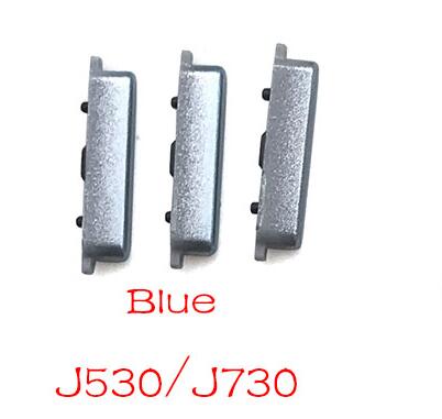 20pcs/lot Volume Up Down + Power On Off Button Side Key For Samsung S3 S7 Edge J5 J7 J510 J710 /J5 J7 J730 Side Button: J530 J730 Blue