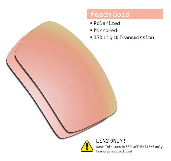 SmartVLT Polarized Replacement Lenses for Oakley Eyepatch 2 Sunglasses - Multiple Options: Peach Gold