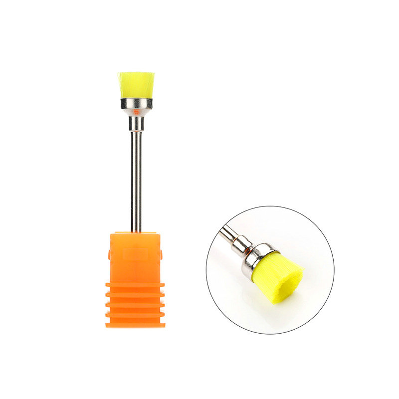 Broca para uñas, cepillo de limpieza, taladros eléctricos portátiles para manicura, alambre de cobre, limpiador, accesorios para decoración de uñas DIY, 1 ud.