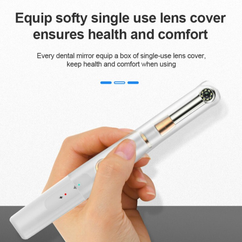 Professione Senza Fili Wifi USB Intra Orale Dentale Telecamera Intraorale Dentista Dispositivo ah CONDOTTO LA Luce di video in tempo Reale di Controllo Dei Denti Strumento