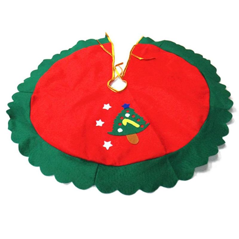 3 type juletre skjørt snømann rund elg rundt teppe rødt tøy forkle hjort filt teppe skjørt gulv årsfest hjemmeinnredning: B 60cm