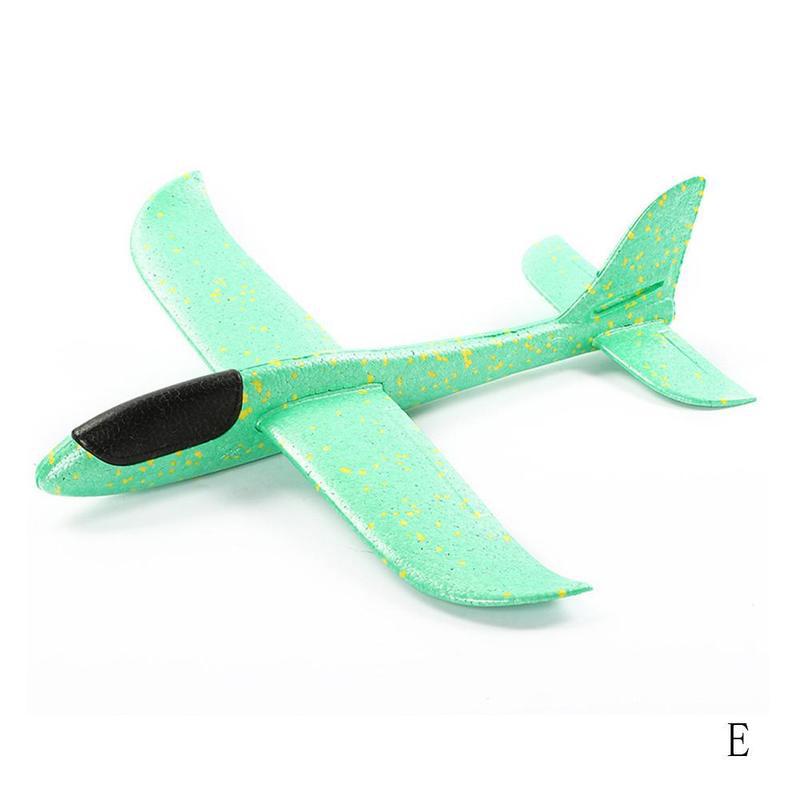 Avion en mousse à lancer à la main 48CM, jouet de lancement en plein air, planeur, pour enfants, modèle de Puzzle: E