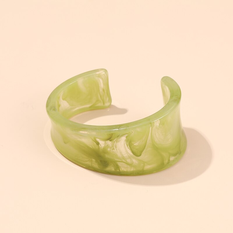 Guanlong acrílico aberto bangles feminino indiano jóias festa bangle com designer encantos círculo pulseiras pulseira atacado elegante: KB212-3