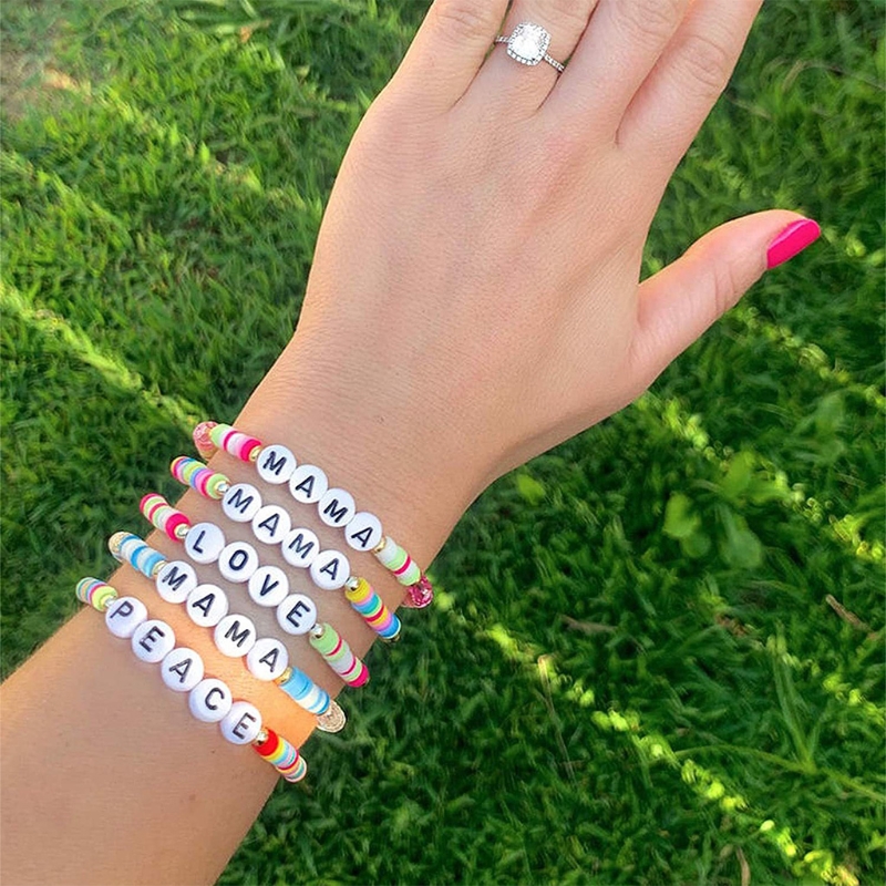 Beads Jewelry Making Kit Beads for Bracelets Craft and Art Glass Alphabet