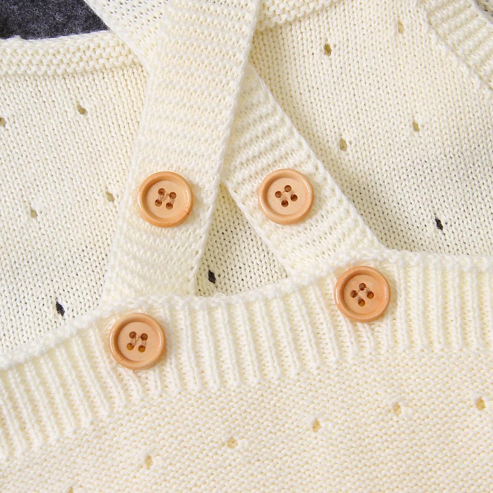 Baby romper ærmeløs nyfødte piger strop jumpsuits tøj solid strikket spædbarn børn bebes overalls legetøj efterår