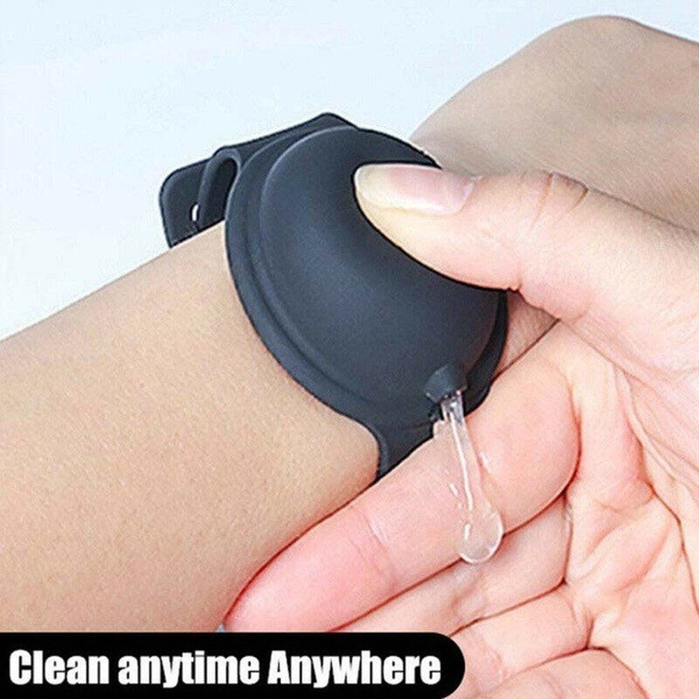 Bracelets réutilisables portables désinfectant pour les mains Bracelet de distribution Bracelet distributeur de main Bracelet en Silicone magasin désinfectant pour les mains