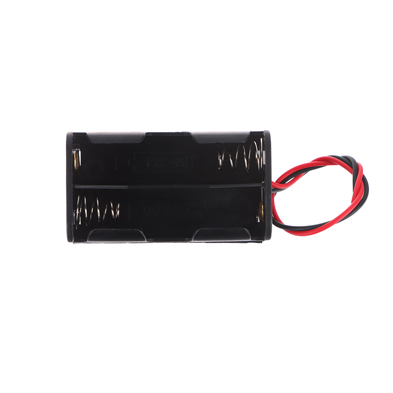 Aa Batterij Houder 6V Voor 4 X Aa Batterijen Plastic Opbergdoos Aa Batterij Case Dual Layers Met Draad Lood Batterij Opslag