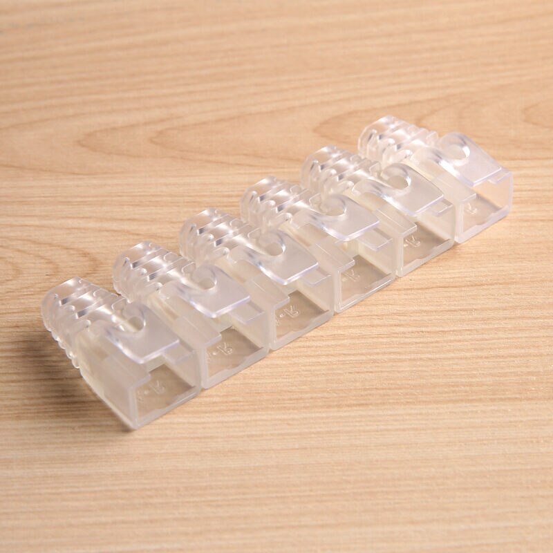 AMPCOM RJ45 Ethernet Network Cable Strain Relief Boots Cable Connector Plug Covers for CAT5 CAT5e CAT6 (Plastic): 30pcs / White