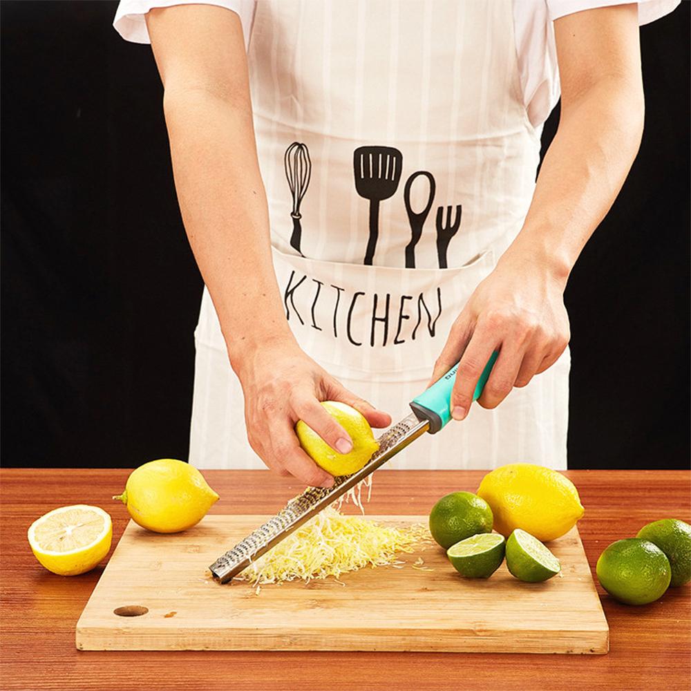 Citrus Lemon Zester Cheese Grater Ginger Potato Garlic Chocolate Zester Plastic Cover Long Ergonomic Handle Cheese Grater
