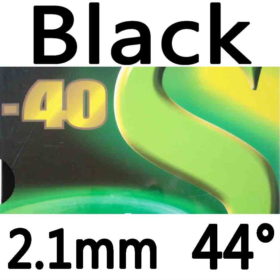 RITC 729 Friendship 729-40S Pips-in Table Tennis (PingPong) Rubber With Sponge: Black 2.1mm 44