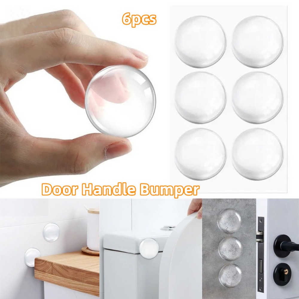 Tope de puerta de silicona, protectores de pared, manija de puerta autoadhesiva, topes de parachoques para cunas, pegatinas silenciosas, almohadillas para muebles