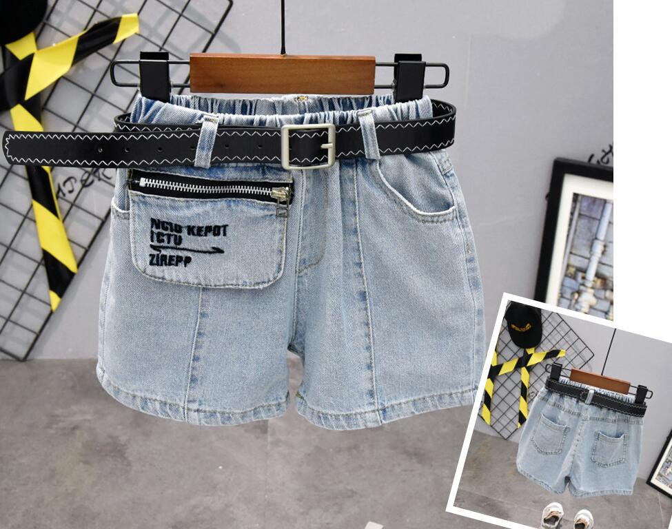 Sommer børn shorts denim jean bomuldsshorts til drenge piger mærke shorts småbørn børn korte sportsbukser babytøj 2-7y